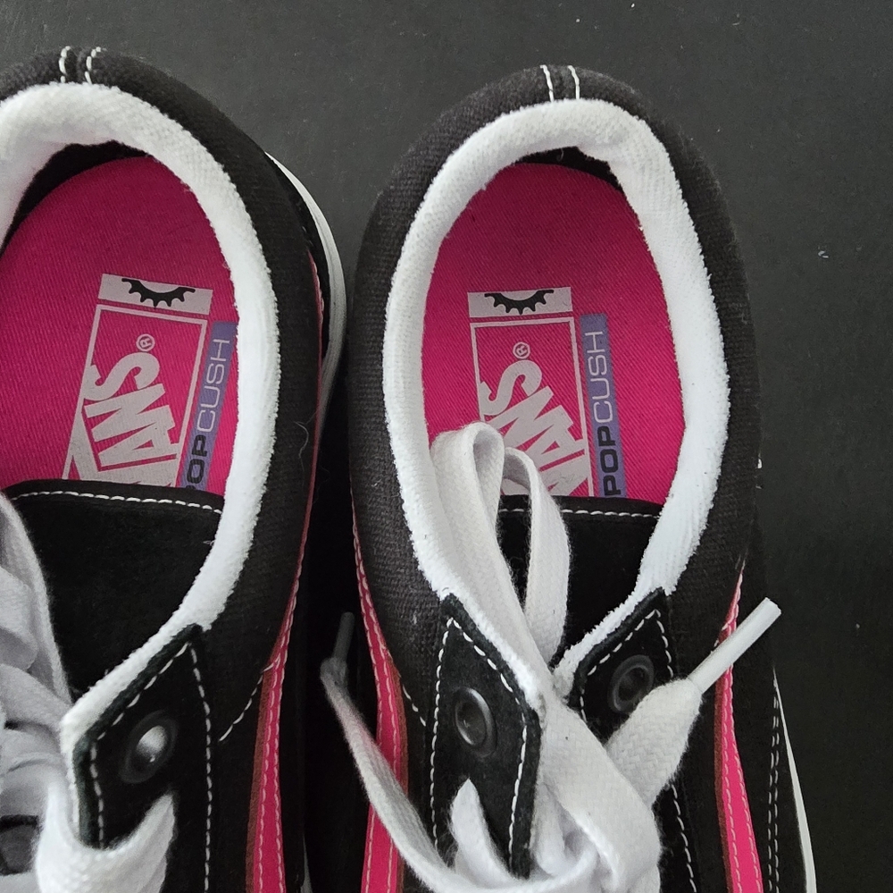 Vans BMX Old Skool Black Neon Pink 9 Like New!!! - Picture 7 of 9